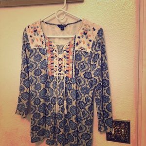 Flowy Lucky Brand Boho Top
